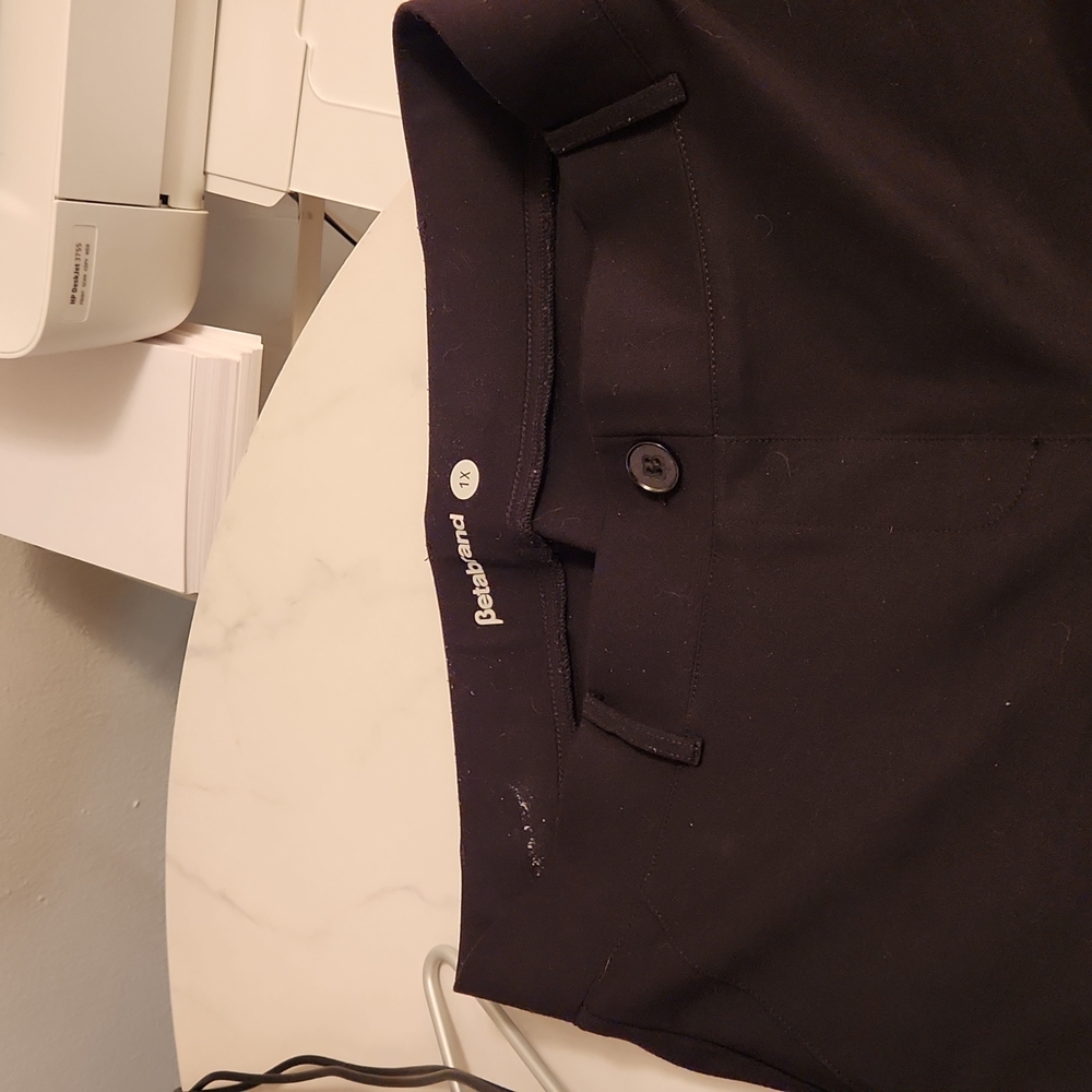 Black Betabrand dress boot cut pant 1x
